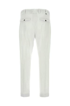 White virgin wool textured-finish trousers PT TORINO | CORFZAZ40FWDZI500010